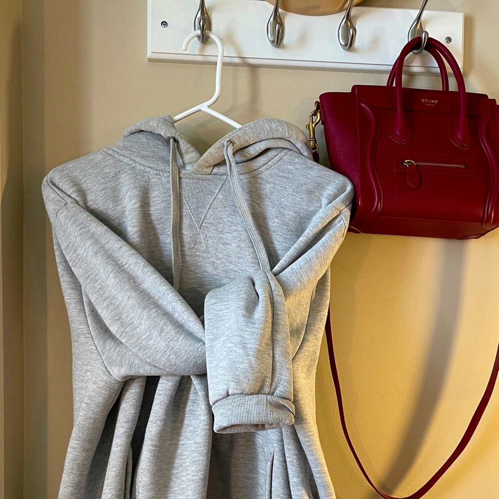 Forever 21 Oversized Hoodie Gray
